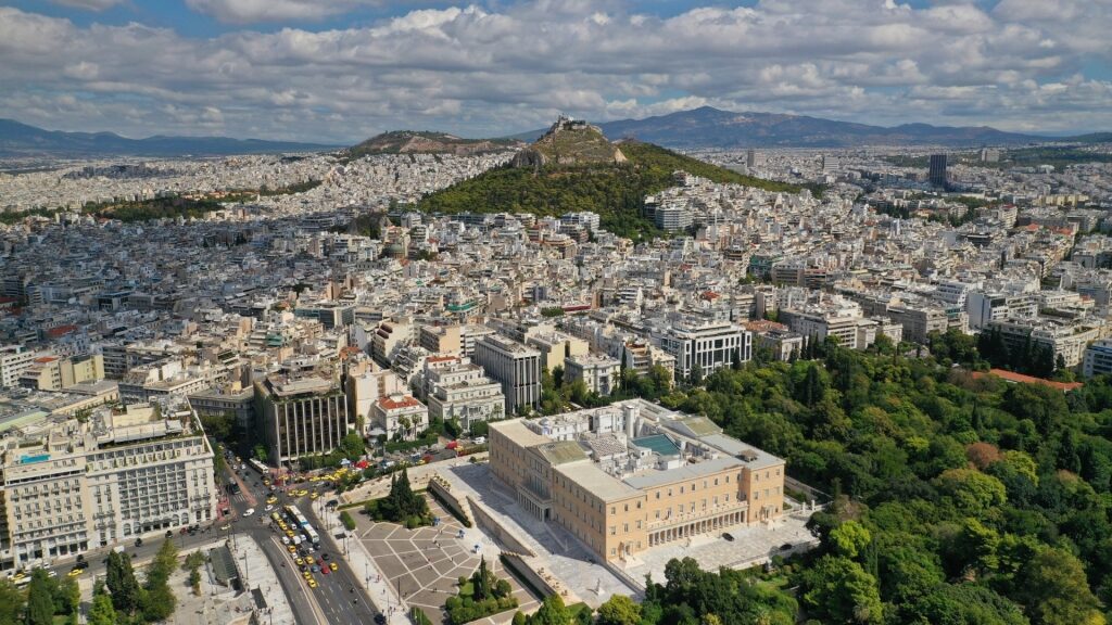 Aerial view of Syntagma Square