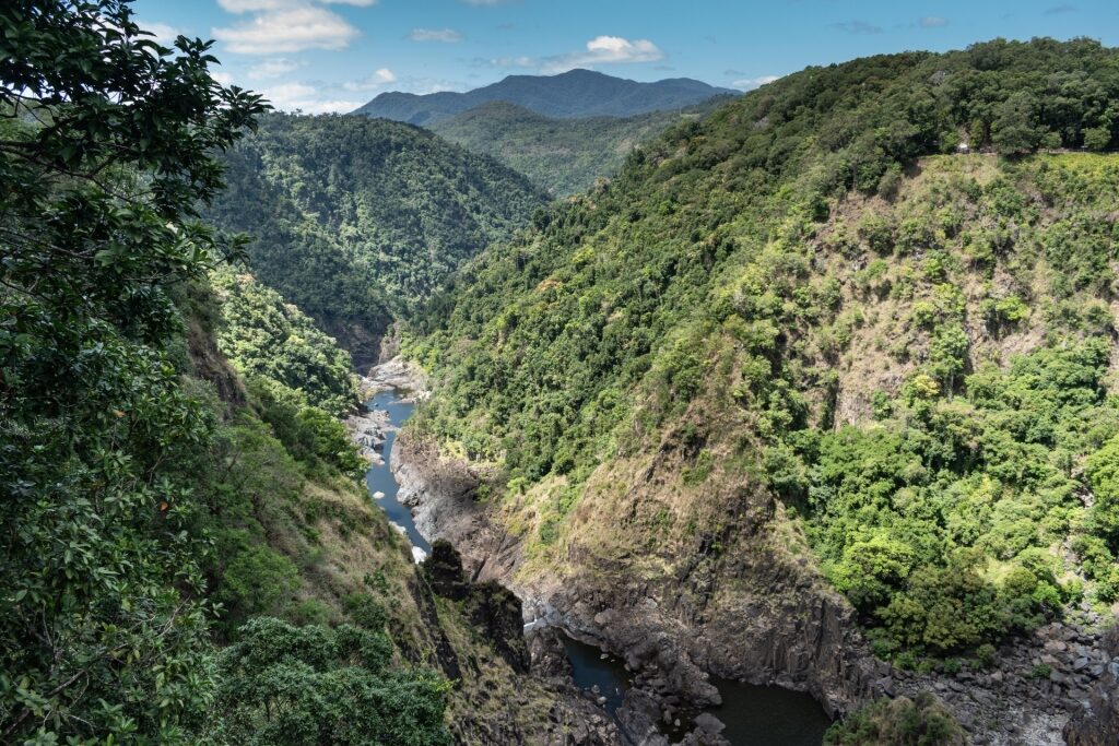 Landscape of Barron Gorge in Cairns, Australia