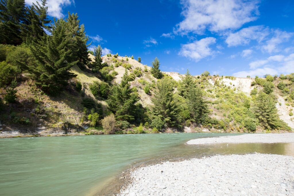 Landscape of Mohaka River, Napier, New Zealand