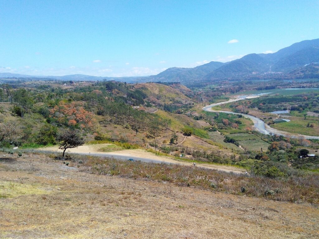 Landscape of Reventazon River in Puerto Limon, Costa Rica