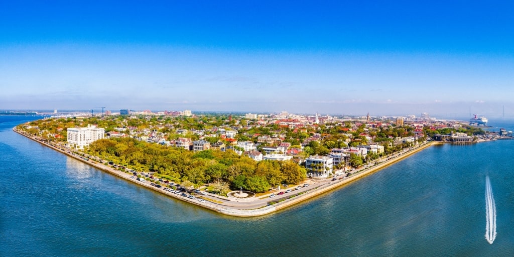 Aerial view of The Battery