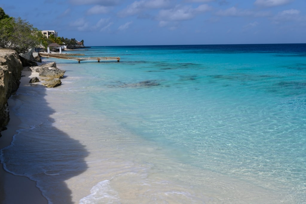 Clear water of Bachelor’s Beach