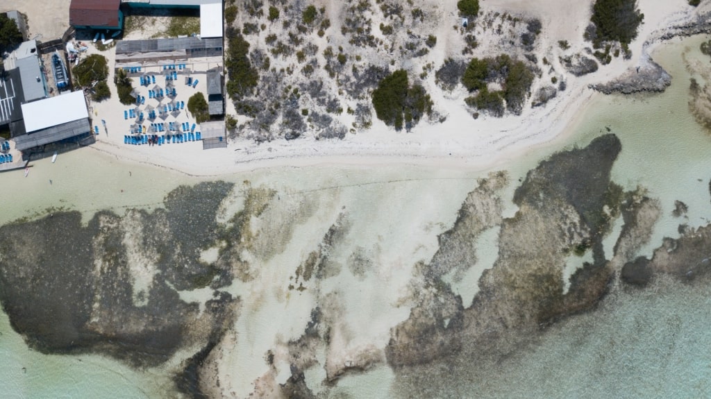 Top view of Sorobon Beach