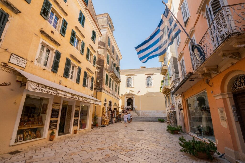 Street view of Corfu Town