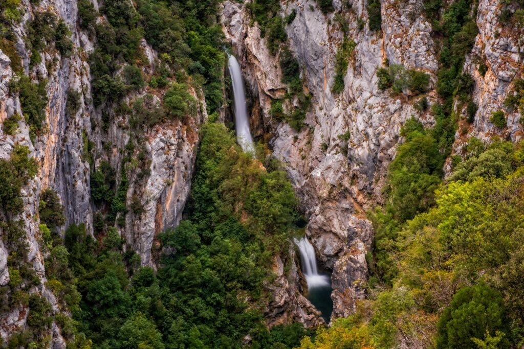 Rocky landscape of Gubavica Waterfall, near Split