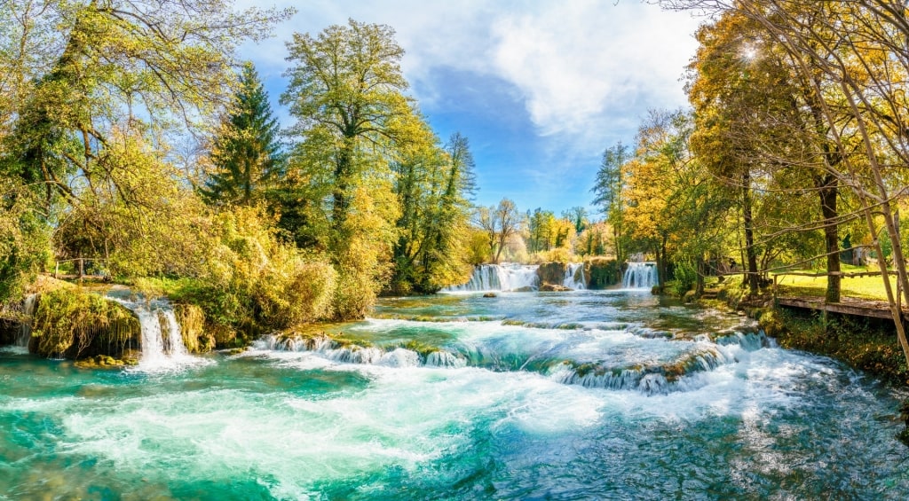 Magical landscape of Rastoke Waterfalls in Slunj, Central Croatia