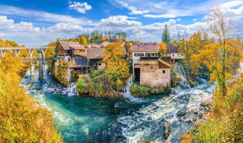 Gorgeous landscape of Rastoke village in Slunj, Central Croatia