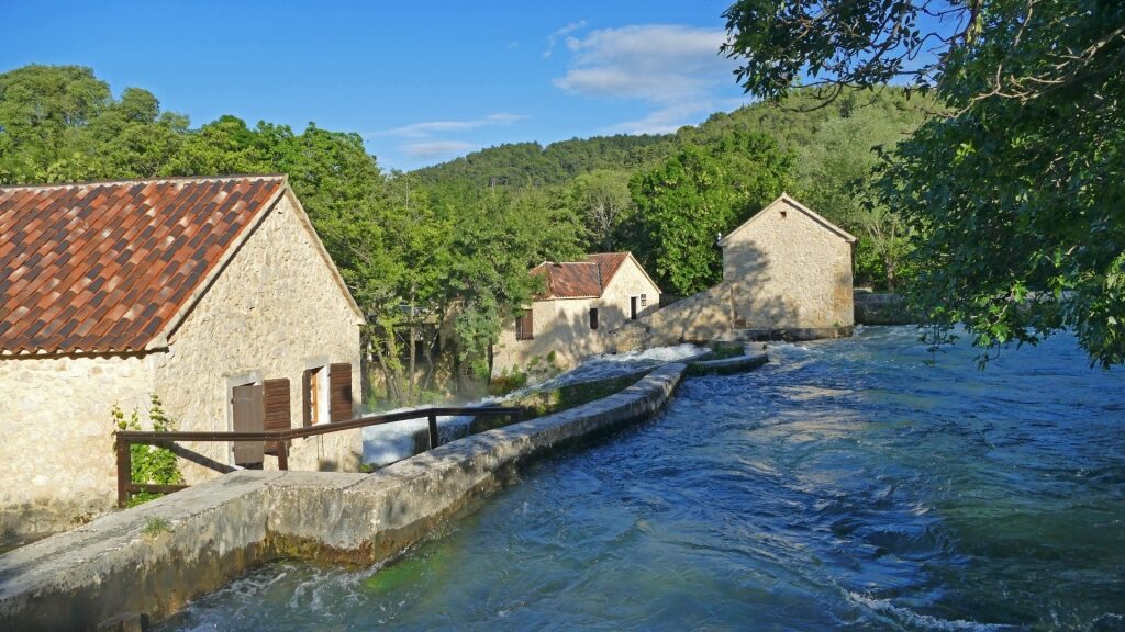 Watermills at the Krka National Park