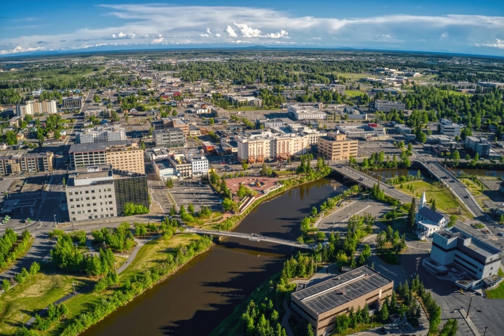 Chena Riverwalk in Downtown Fairbanks