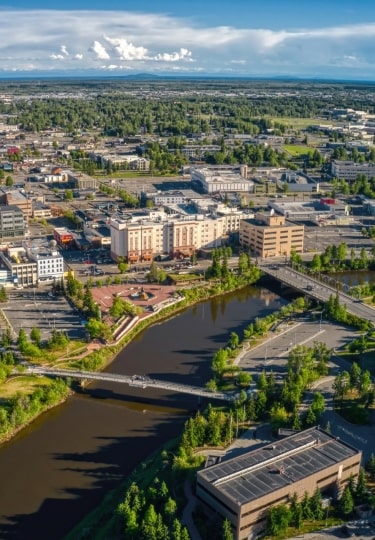 Chena Riverwalk in Downtown Fairbanks
