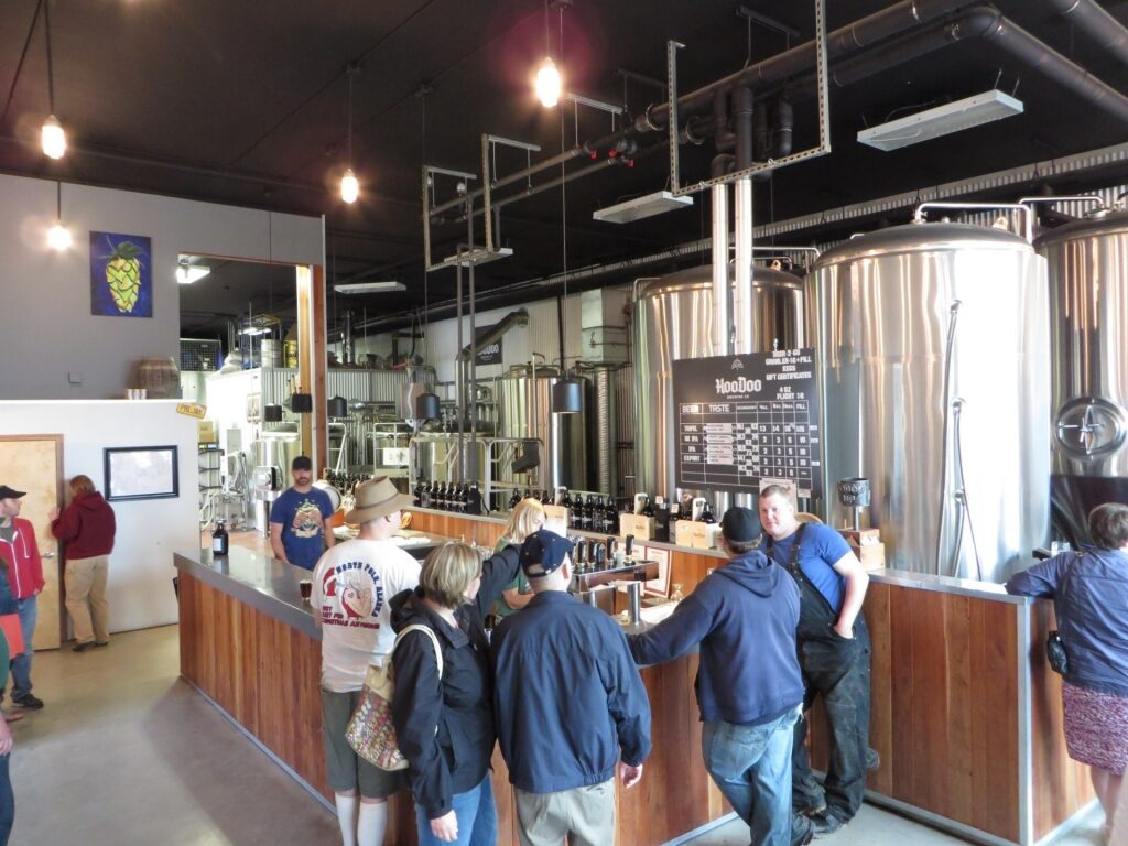 View inside the HooDoo Brewing Company