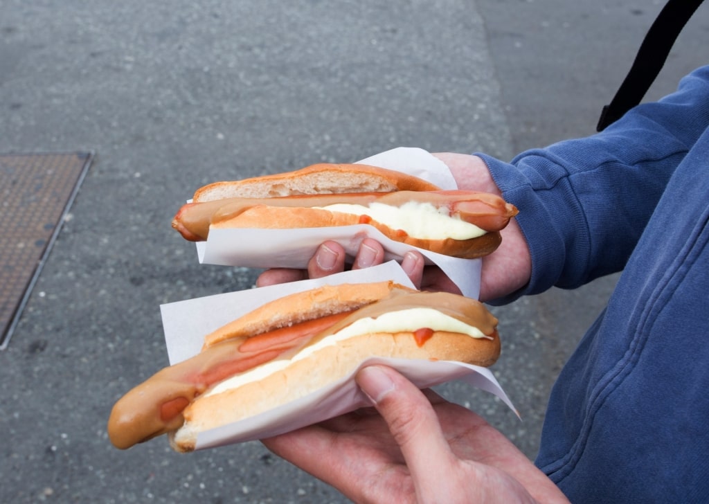 Hotdogs from Bæjarins Beztu Pylsur