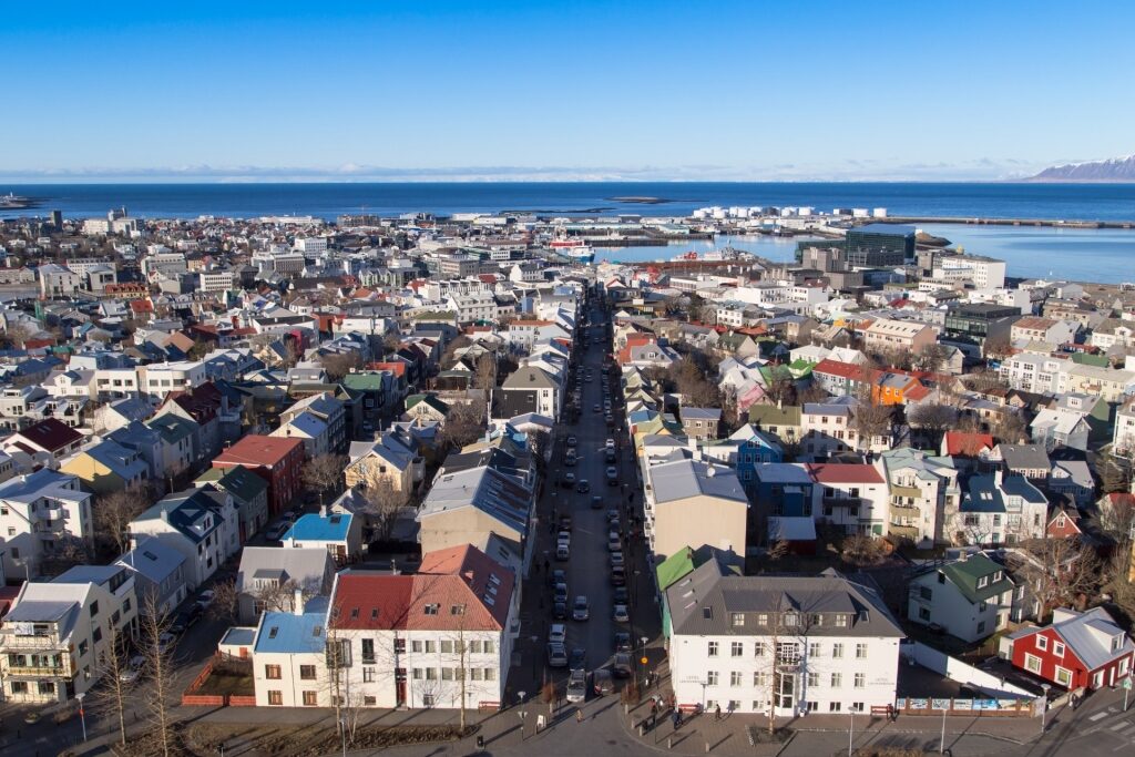 Laugavegur in Downtown Reykjavik