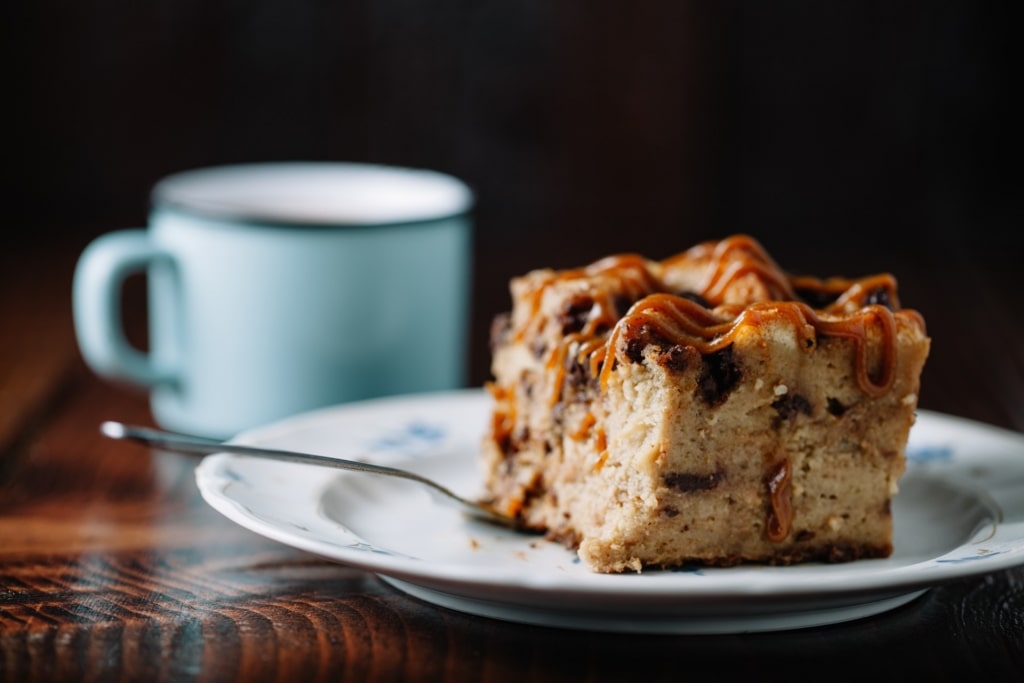 Plate of Bread pudding