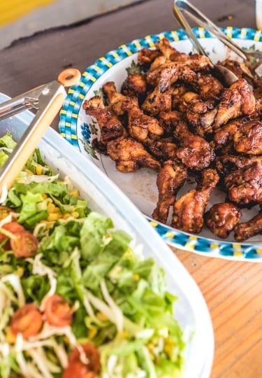 Jerk chicken - food in Antigua