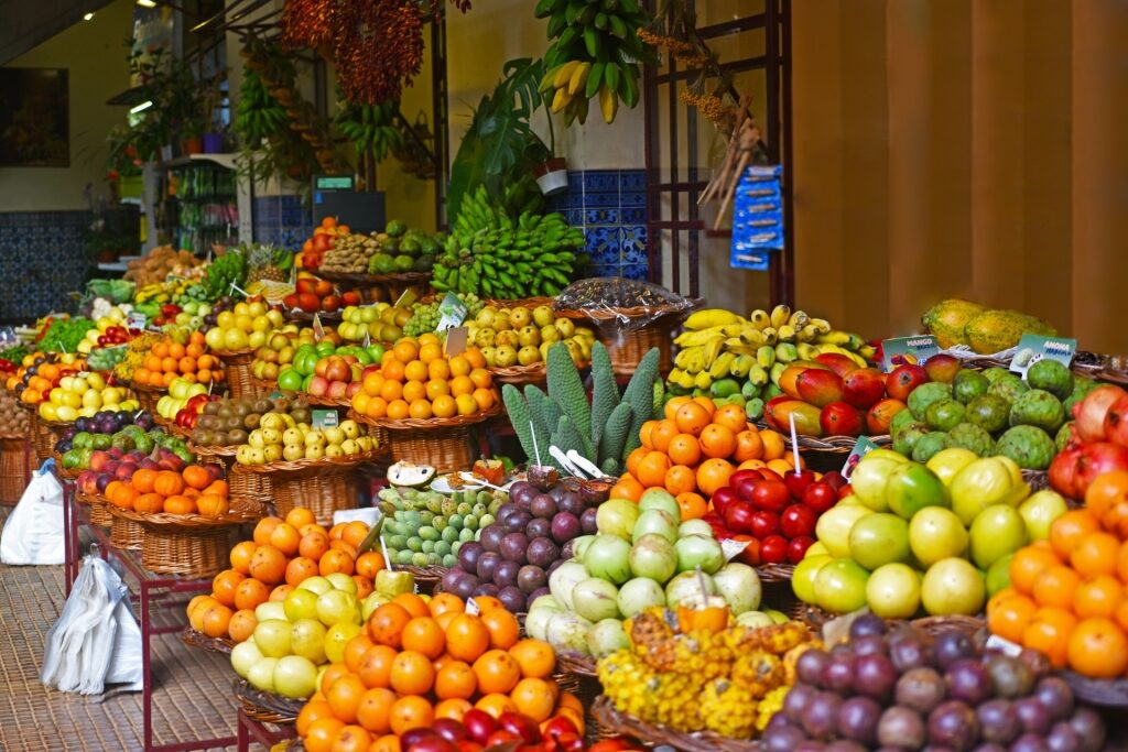 Exotic fruits in Mercado dos Lavradores
