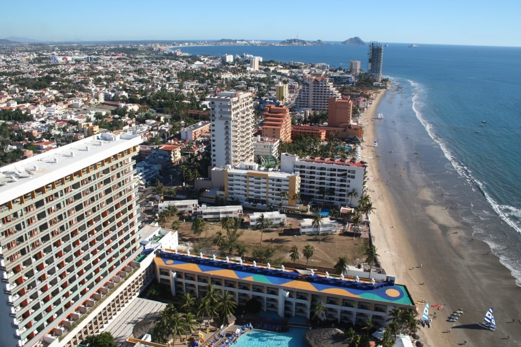 Aerial view of Mazatlan