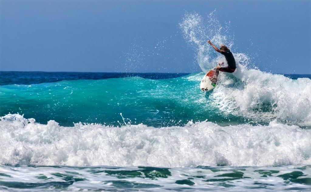 Man surfing in Mexico