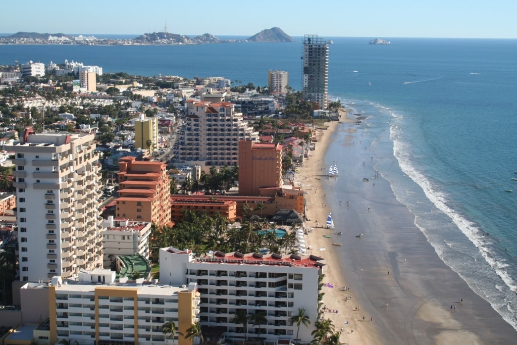 Aerial view of Playa Norte