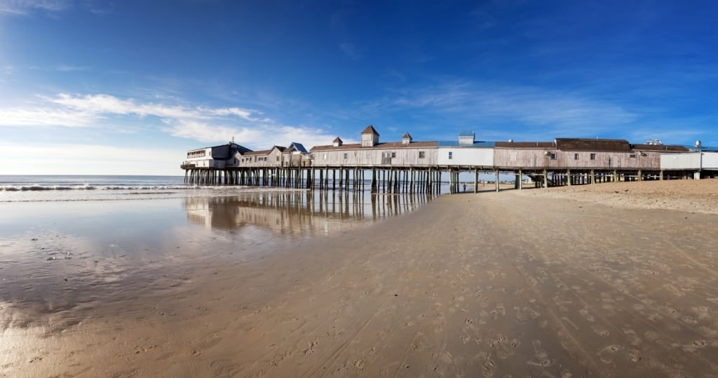 Old Orchard Beach, one of the best Portland Maine beaches