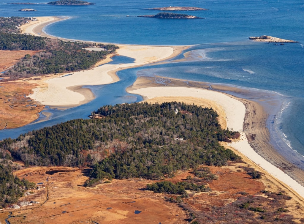 Popham Beach State Park, one of the best Portland Maine beaches