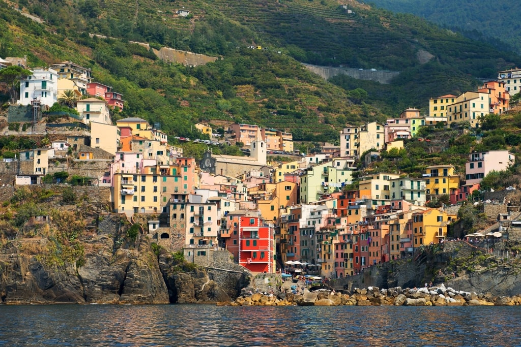 Colorful waterfront of Riomaggiore