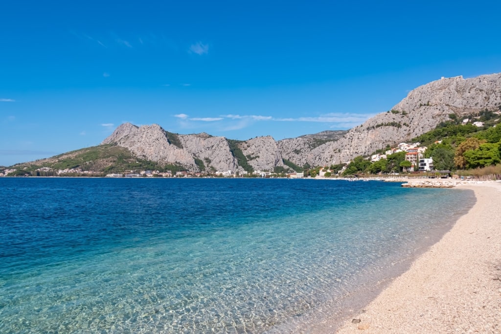Clear water of Brzet Beach