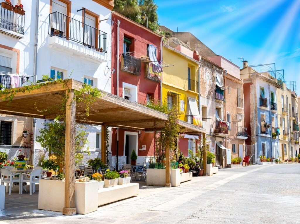 Street view of Barrio de la Santa Cruz