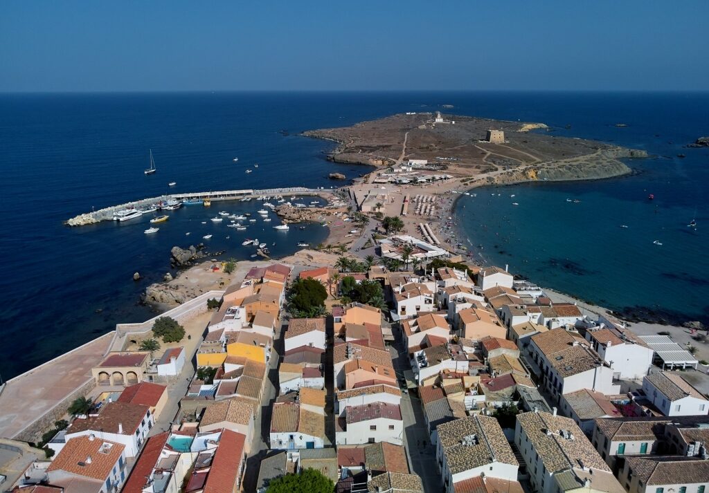Aerial view of Isla de Tabarca