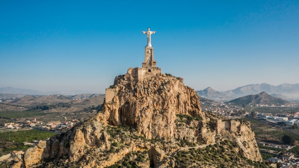 Beautiful landscape of Castillo de Monteagudo