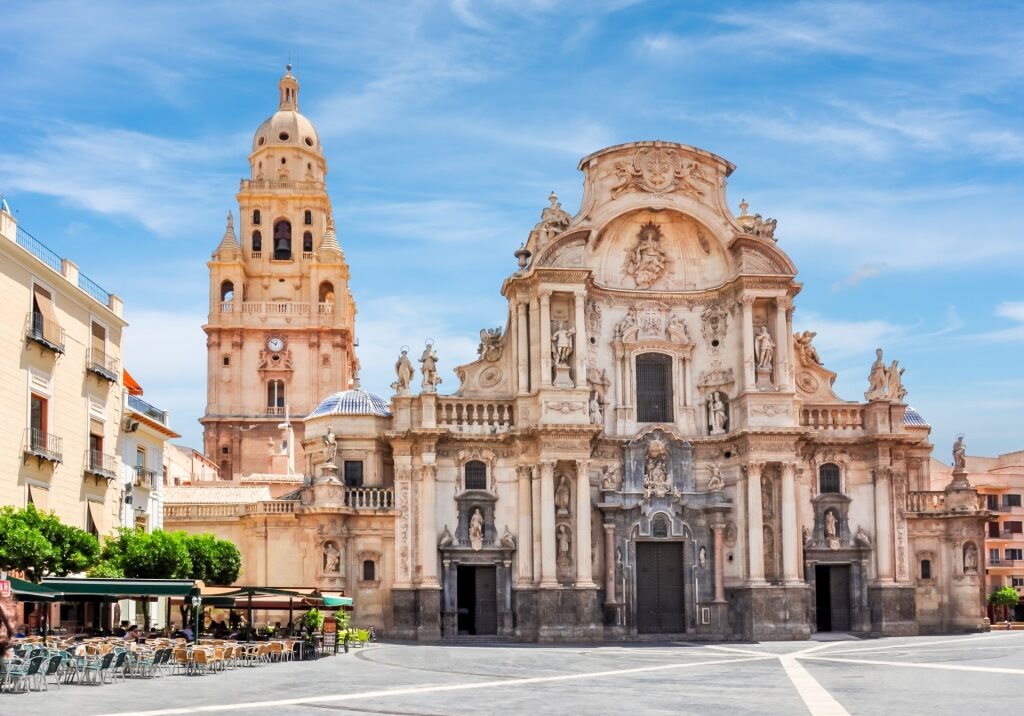 Beautiful exterior of Murcia Cathedral