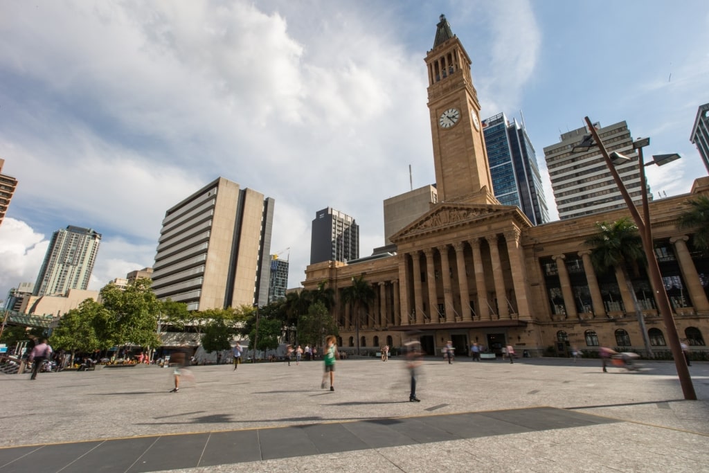 Street view of Brisbane CBD