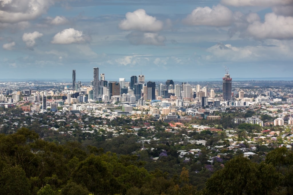 Scenic view from Mt. Coot-tha