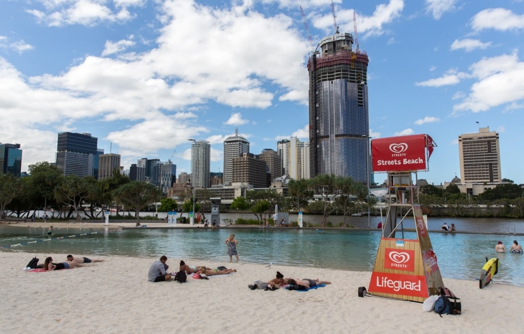 Artificial beach of Streets Beach