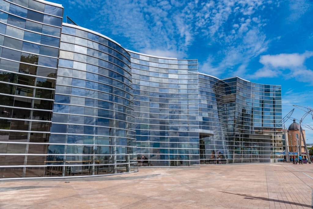 Glass building of the Christchurch Art Gallery