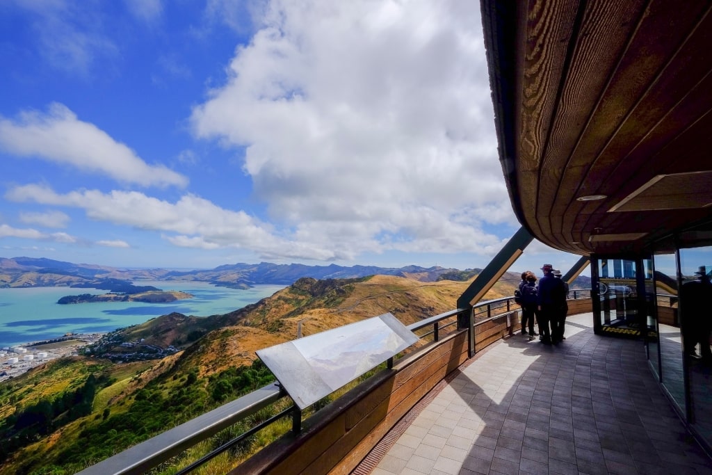 People sightseeing from Christchurch Gondola