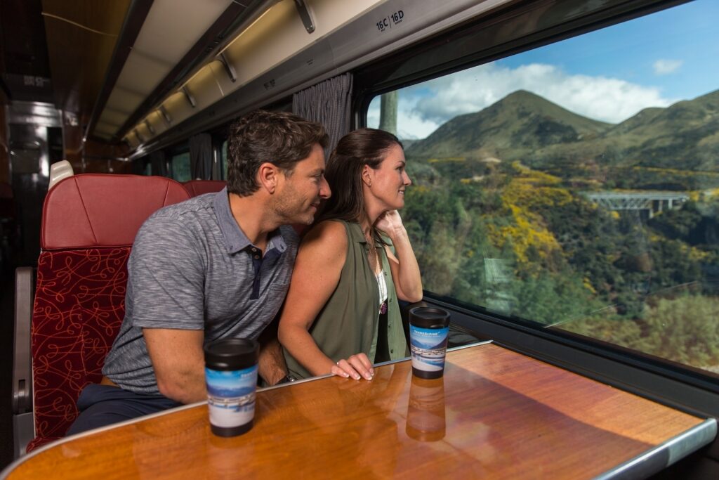 Board the TranzAlpine Express, one of the best things to do in Christchurch
