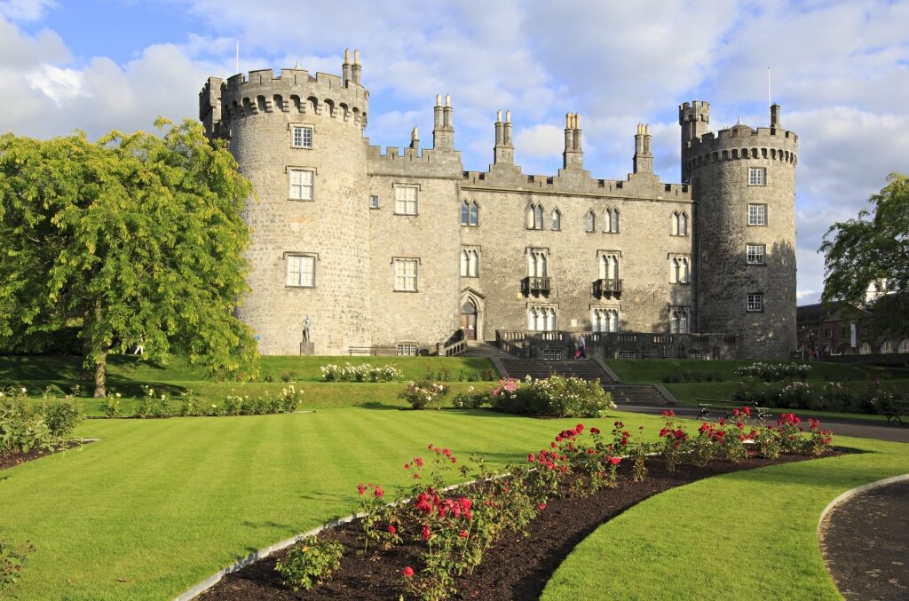 Lush landscape of Kilkenny Castle & Gardens