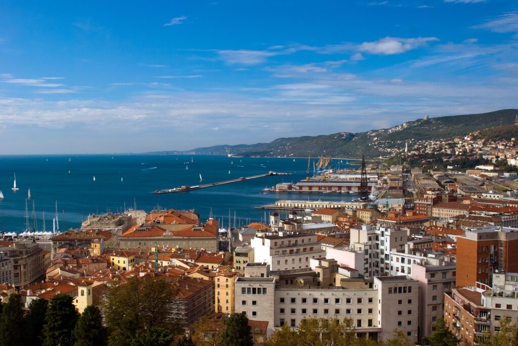 Aerial view of Trieste