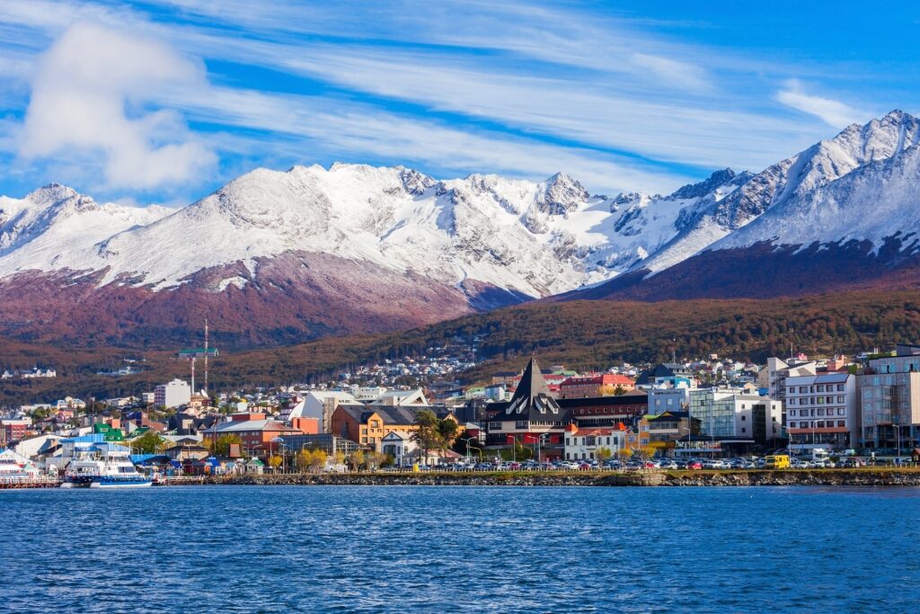 View of Ushuaia from the water