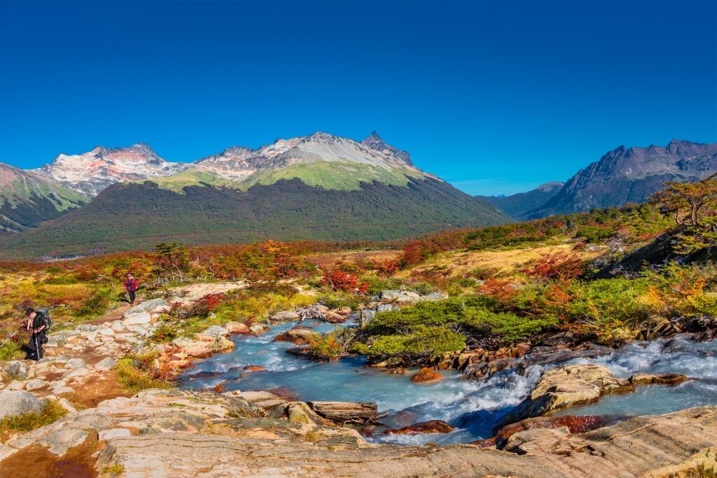 Beautiful landscape of Tierra del Fuego National Park