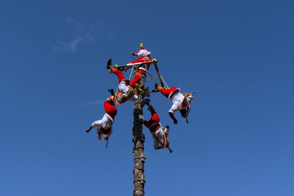 Iconic Voladores de Papantla in Puerto Vallarta