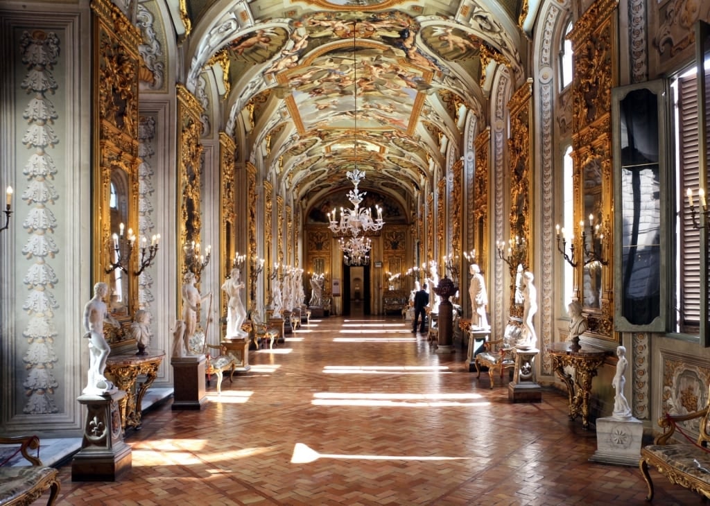 View inside the Doria Pamphilj Gallery, Rome