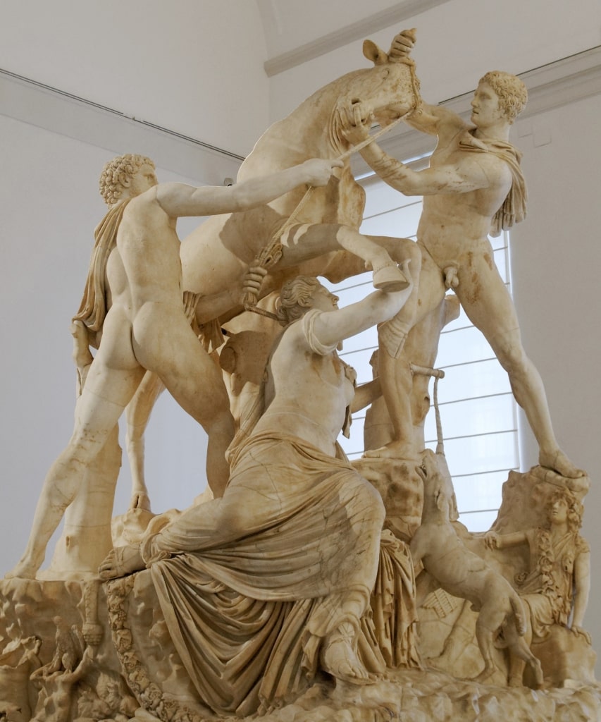 Historic Farnese Bull in Naples