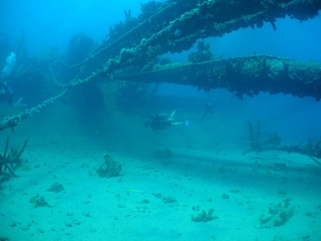 View of the Antilla Shipwreck