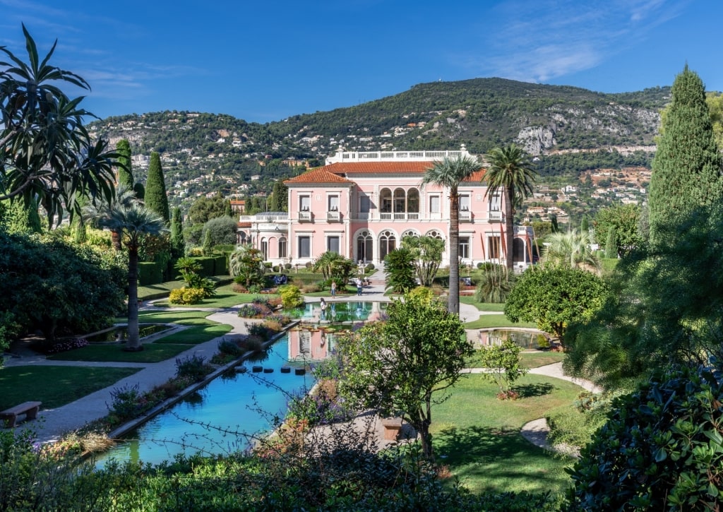 Lush garden of Ephrussi de Rothschild