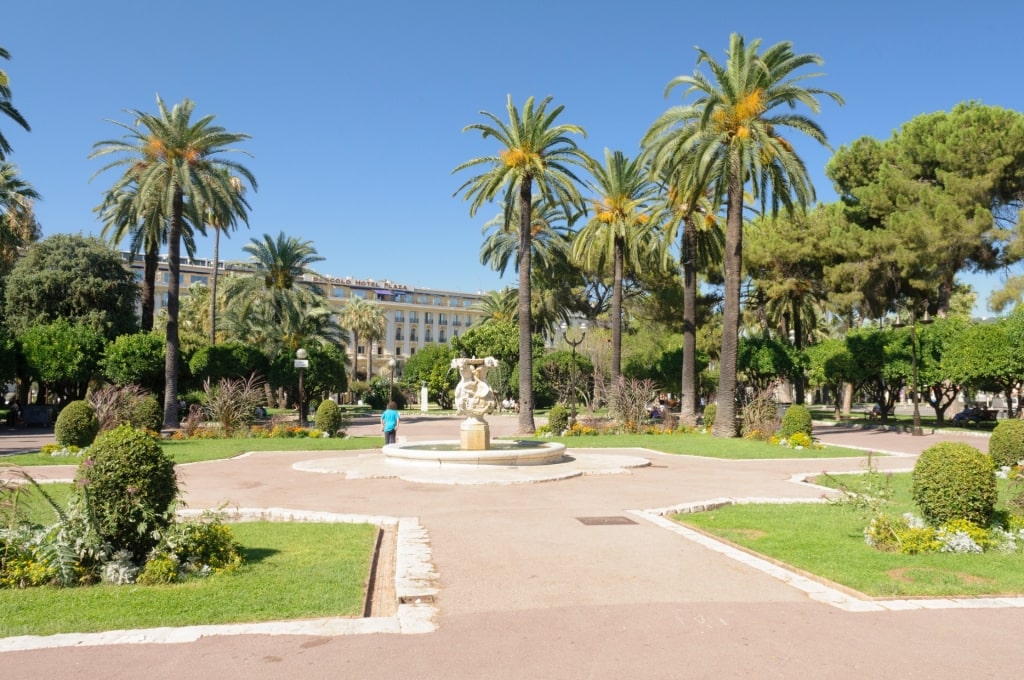 Lush landscape of Jardin Albert 1er