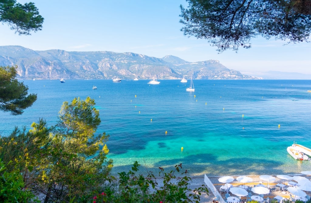 Clear blue water of Plage Paloma, Saint-Jean-Cap-Ferrat