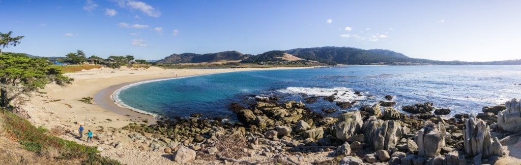 Sandy beach of Carmel River State Beach