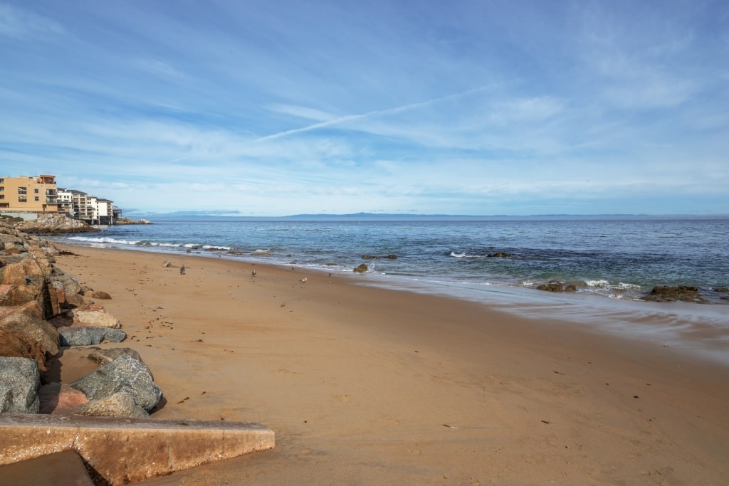 Brown sands of San Carlos Beach